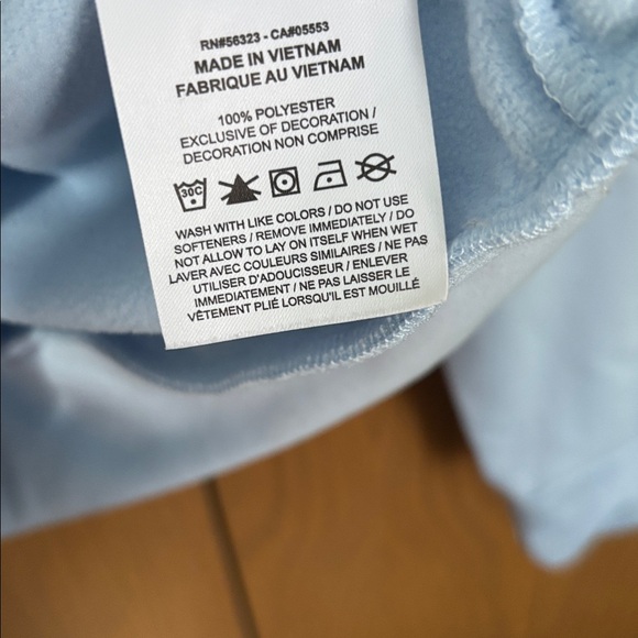 Nike Men's M Light Blue Hoodie with black Swoosh Therma fit or women’s large - Picture 6 of 8